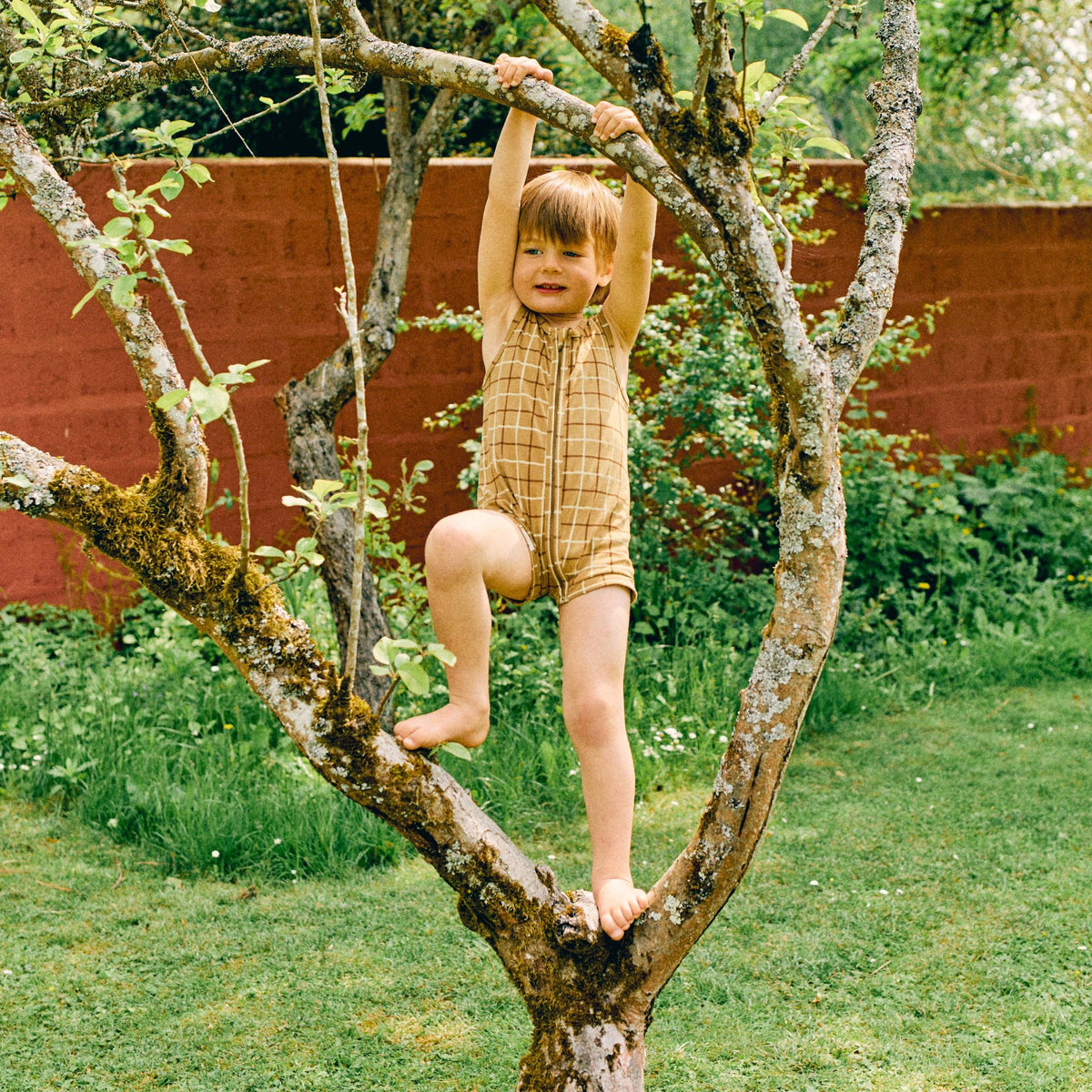 Combishort Enfant Zippé Mosaïque