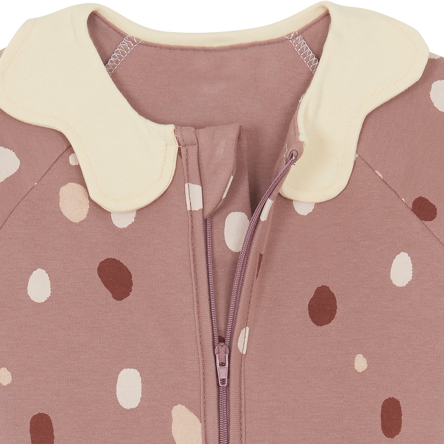 Pyjama Bébé Zippé Bois de Rose