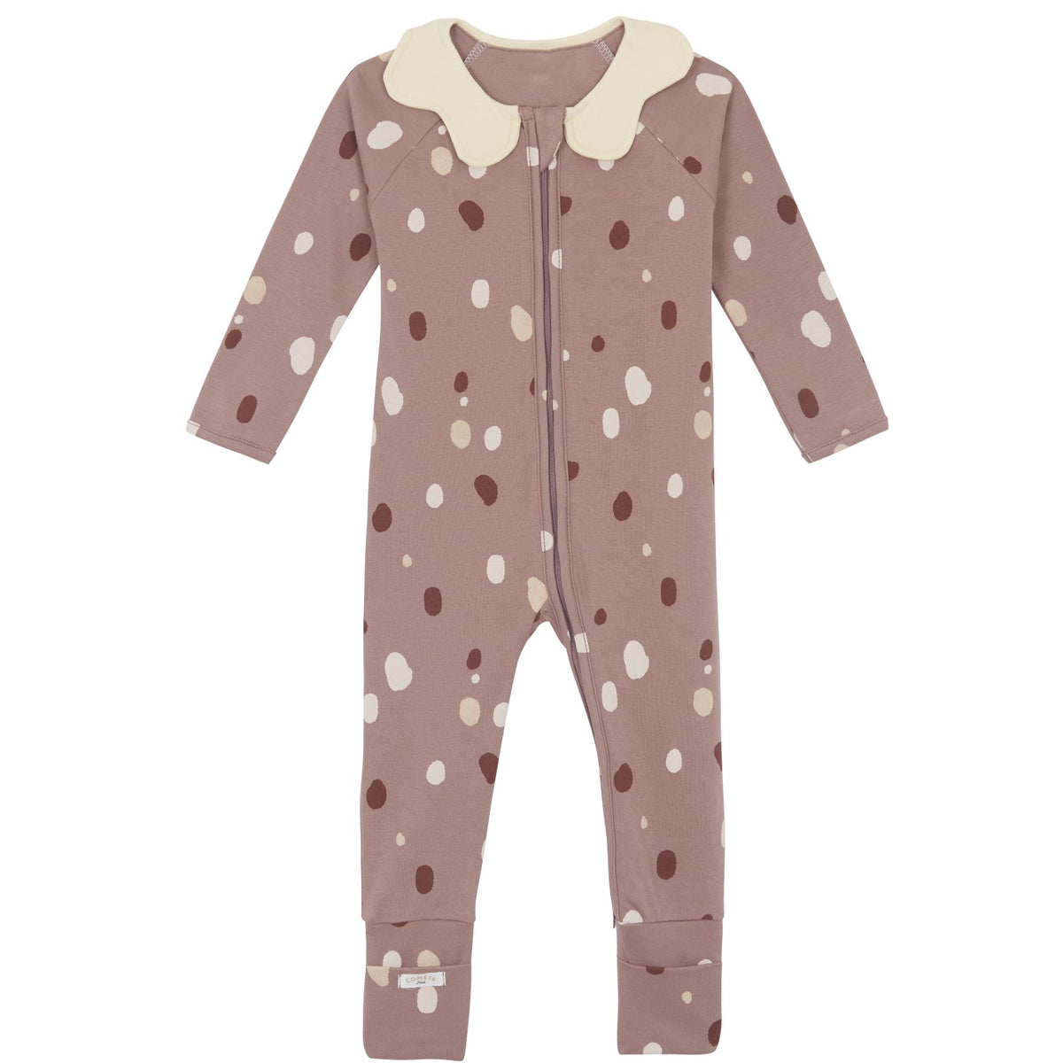 Pyjama Bébé Zippé Bois de Rose