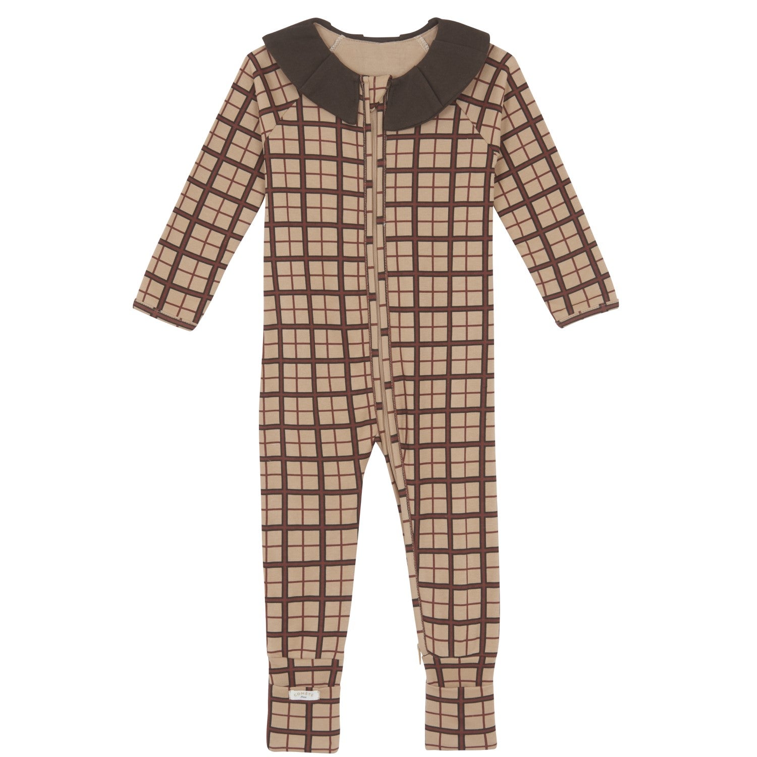 Pyjama Enfant Zippé Carreaux Patinés