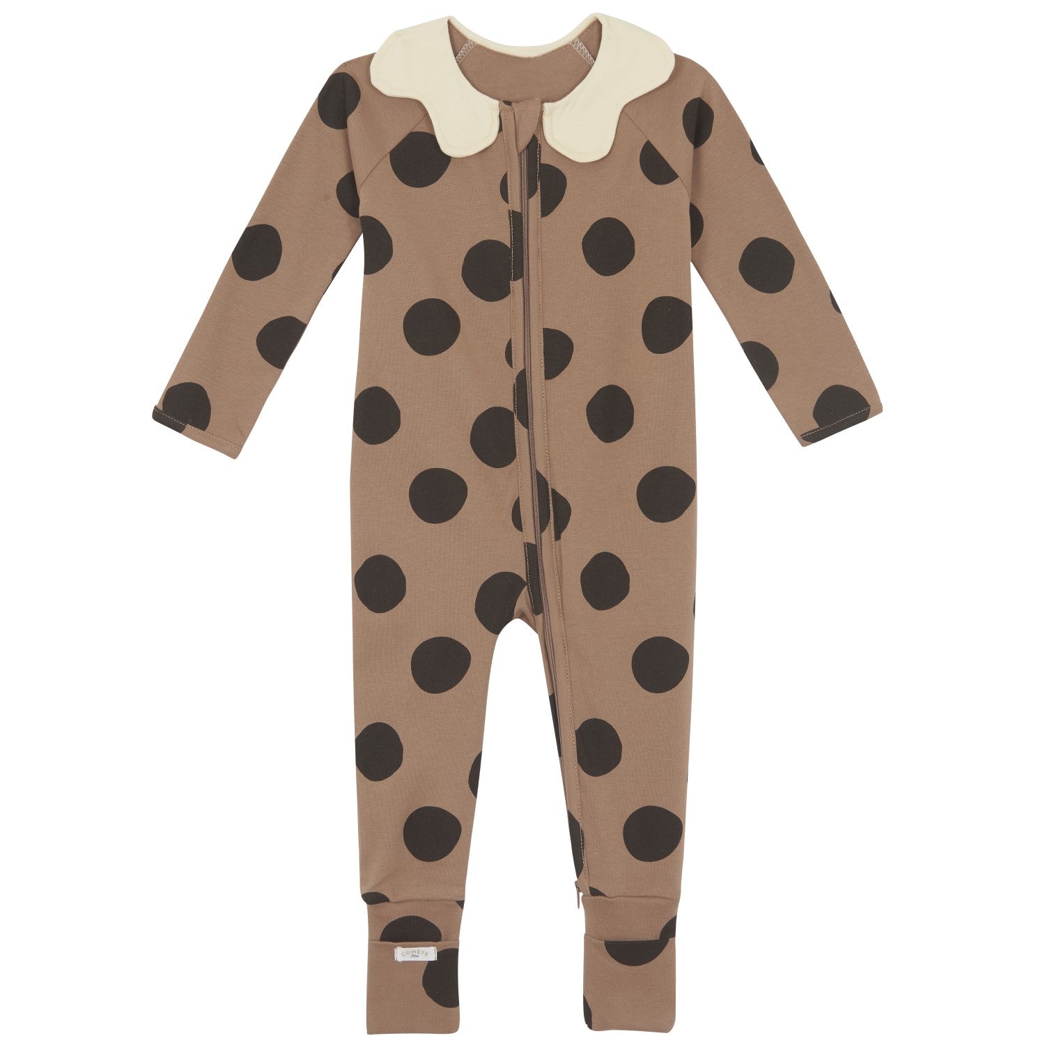 Pyjama Bébé Zippé Châtaigne