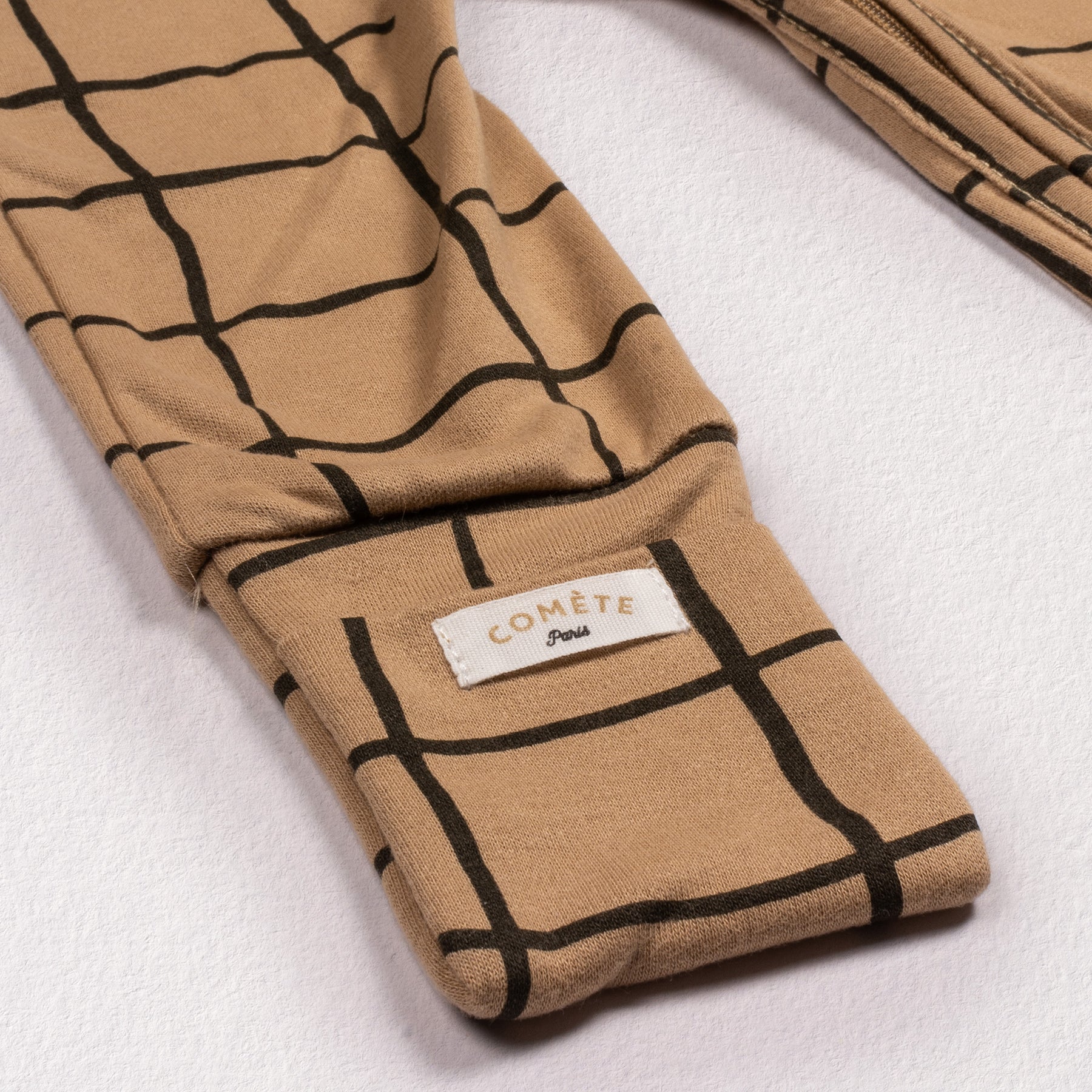 Pyjama Enfant Zippé Carreaux Tannin