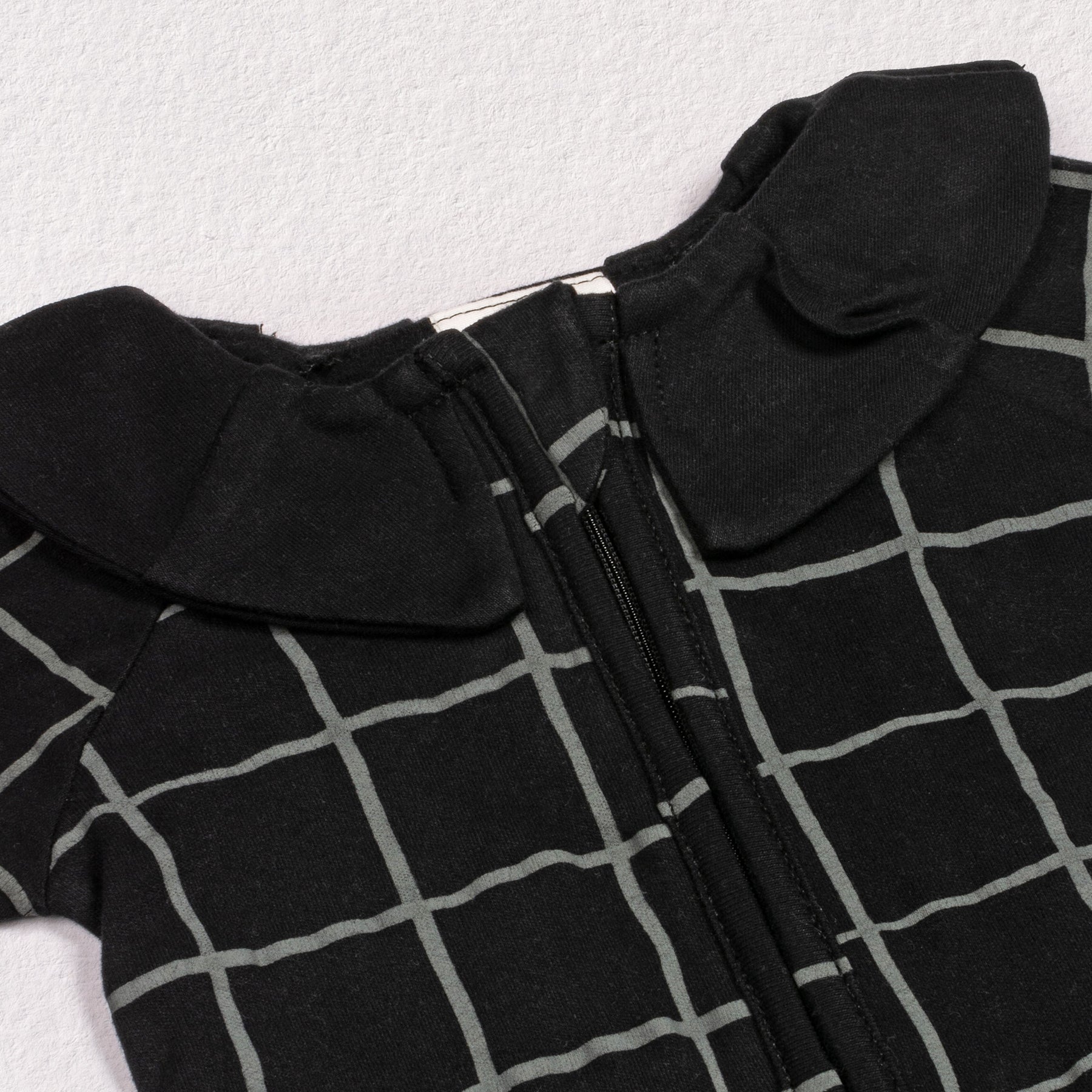 Pyjama Bébé Zippé Carreaux Carbon