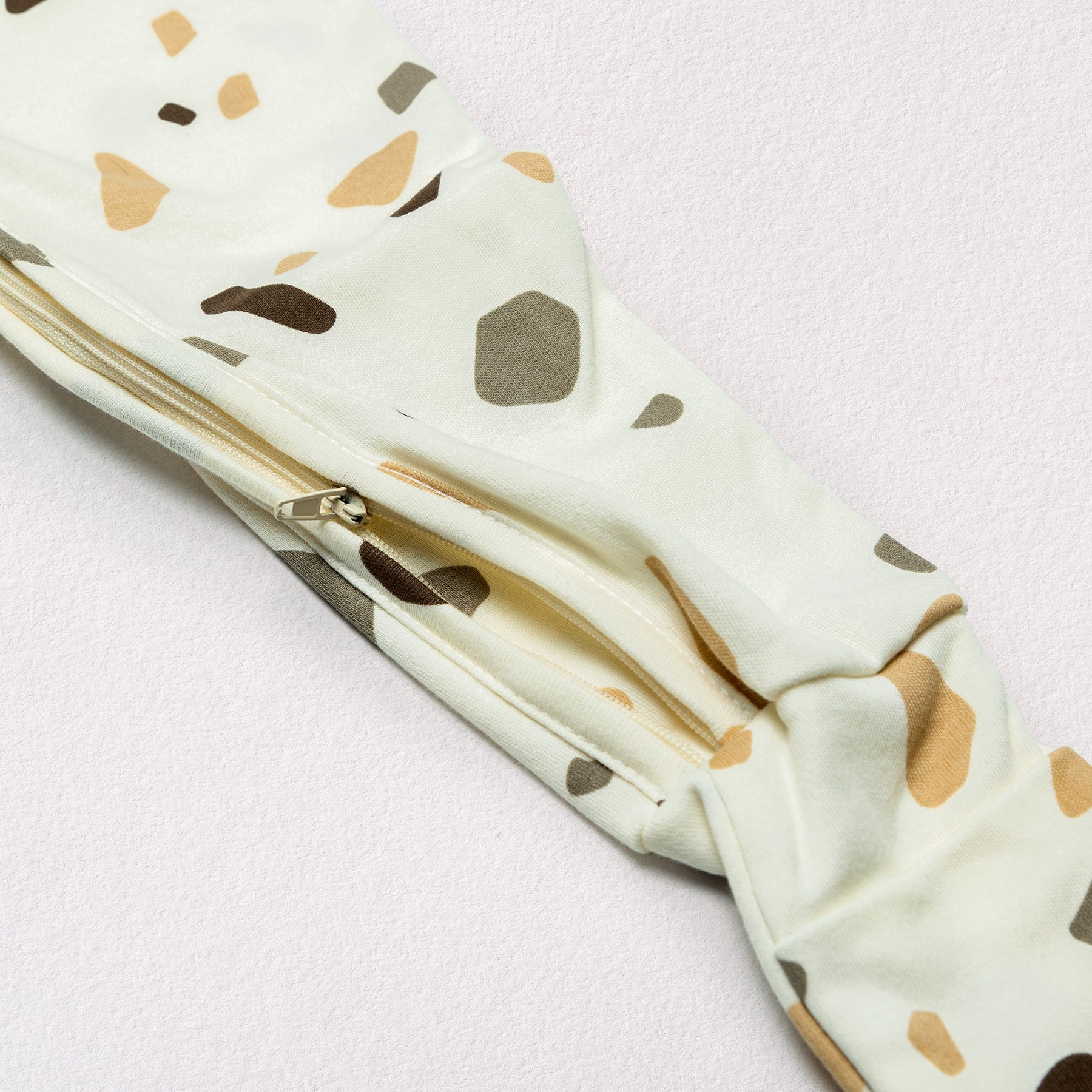 Pyjama Enfant Zippé Cailloux Crème