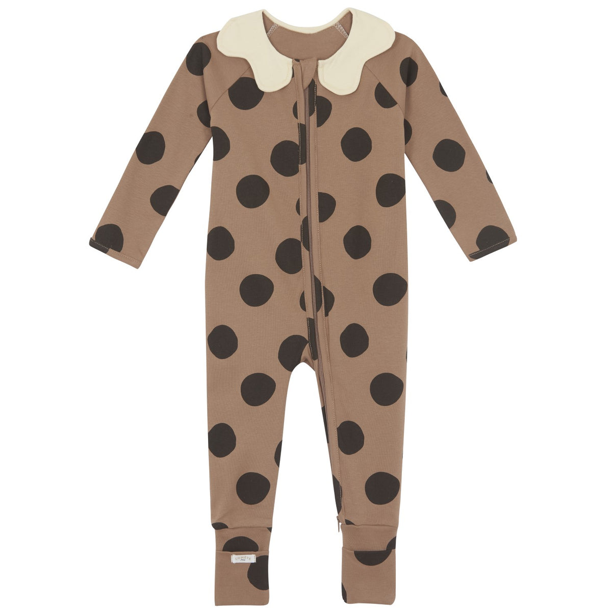 Pyjama Bébé Zippé Châtaigne