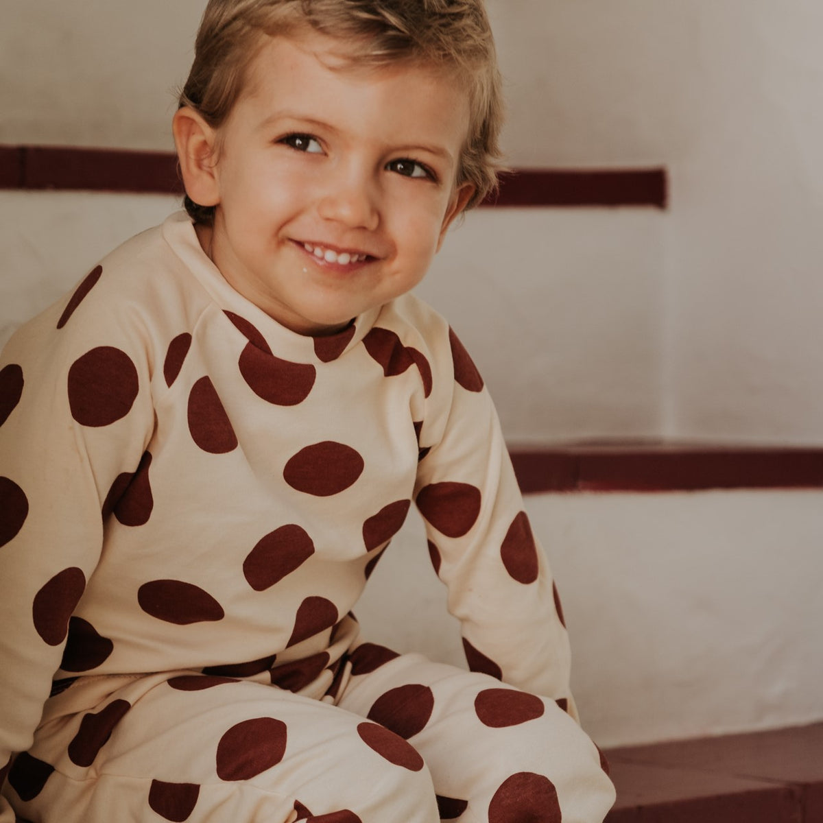 Pyjama Enfant Cailloux Crème