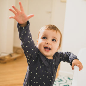 Pyjama Enfant Zippé Pluie Perlée