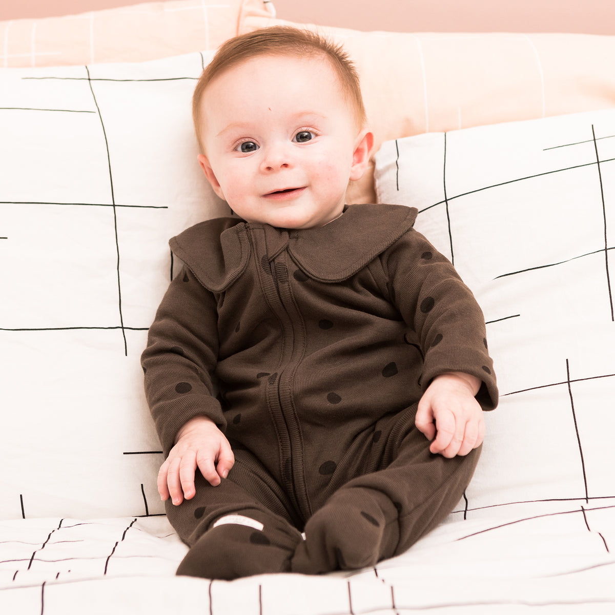 0-4 Ans Pyjama Bleu Bébé Garçon Grenouillère Zippée Combinaison Feuille  Imprimé pour Nouveau-né Enfant