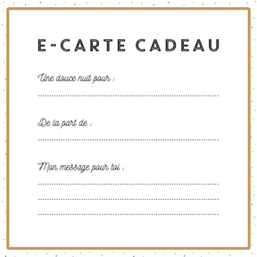 Offrez une carte cadeau qui permettra d'être certain de faire plaisir ! Valable un an et sur tous nos produits en 100% coton bio certifié GOTS et fabriqués dans un atelier familial au Portugal
