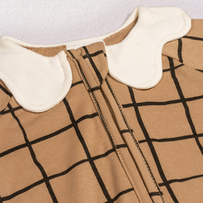 Pyjama Bébé Zippé Carreaux Tannin