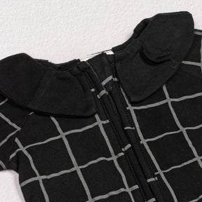 Pyjama Bébé Zippé Carreaux Carbon