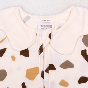 Pyjama Enfant Zippé Cailloux Crème