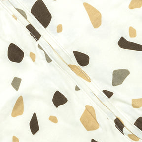 Pyjama Bébé Zippé Cailloux Crème